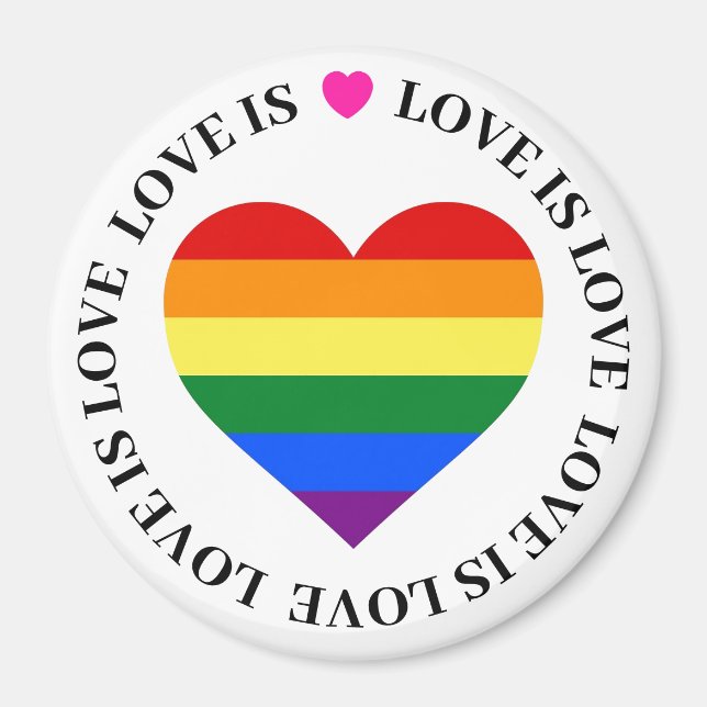 LGBT Magnets - Love is Love (Front)