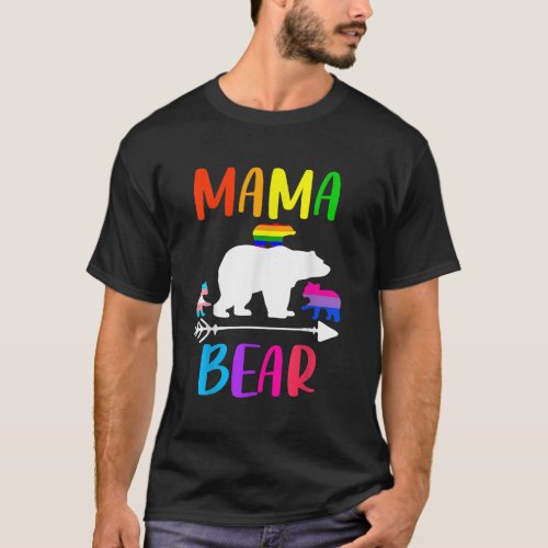 LGBT Mama Bear Gay Pride Equal Rights Rainbow Gift T_Shirt