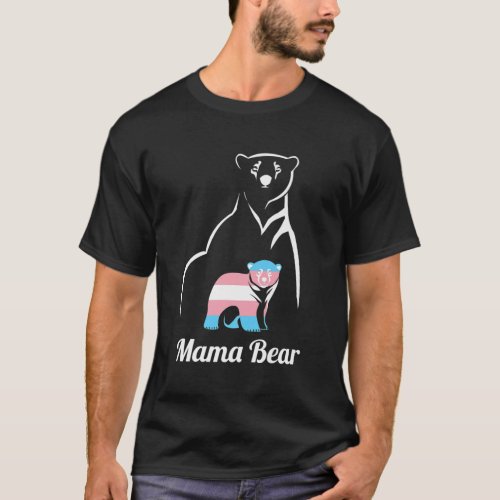 LGBT Mama Bear Trans pride Nonbinary T_Shirt