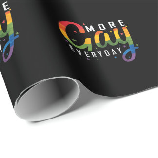 LGBT "More Gay Everyday" Wrapping Paper