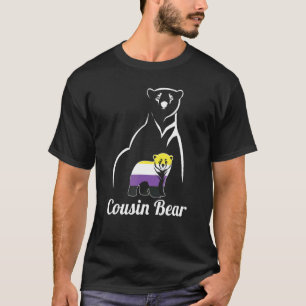 Lgbt Non Binary Cousin Bear Enby Non Binary Pride T-Shirt