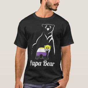LGBT Non-Binary Papa Bear Enby Non Binary Pride  T-Shirt