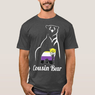 LGBT NonBinary Cousin Bear Enby Non Binary Pride T-Shirt