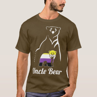 LGBT NonBinary Uncle Bear Enby Non Binary Pride T-Shirt