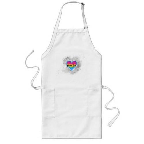 LGBT Pansexual Bisexual Pride Heart Flag Long Apron