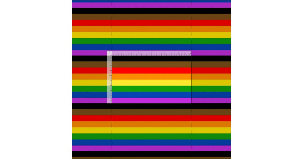 Lgbt People Of Color Inclusive Pride Rainbow Flag Fabric Zazzle 8298