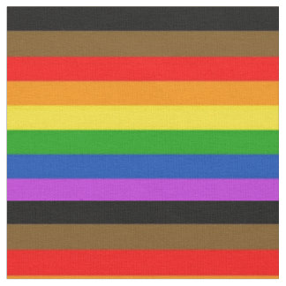 LGBT People Of Color Inclusive pride rainbow Flag Fabric