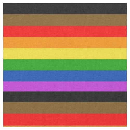 LGBT People Of Color Inclusive pride rainbow Flag Fabric
