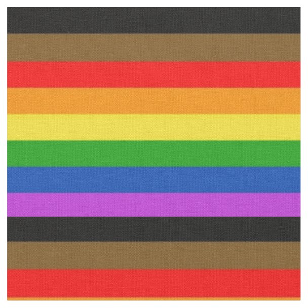 Gay Pride Rainbow Flag Fabric Zazzle 1007