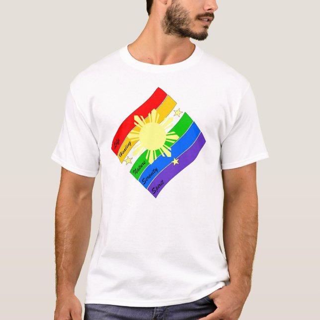 LGBT Pinoy/Pinay Pride! T-Shirt (Front)