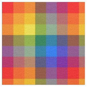 LGBT Plaid Fabric