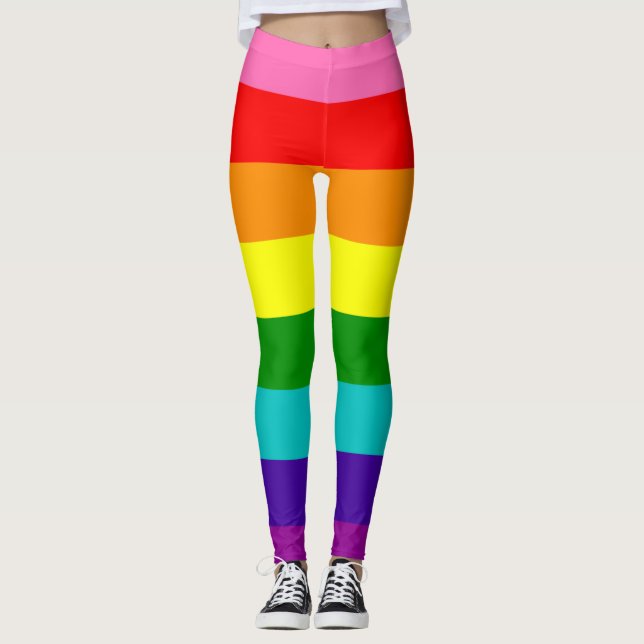 LGBT PRIDE (1977 Historical) Leggings (Front)