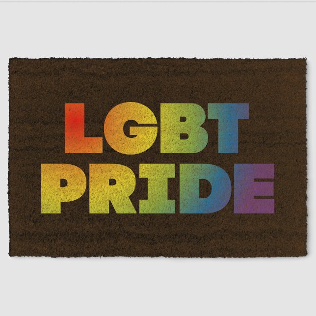 LGBT PRIDE 2 FIBER DOORMAT (Front)
