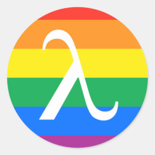 LGBT Pride and Activism Lambda Classic Round Sticker