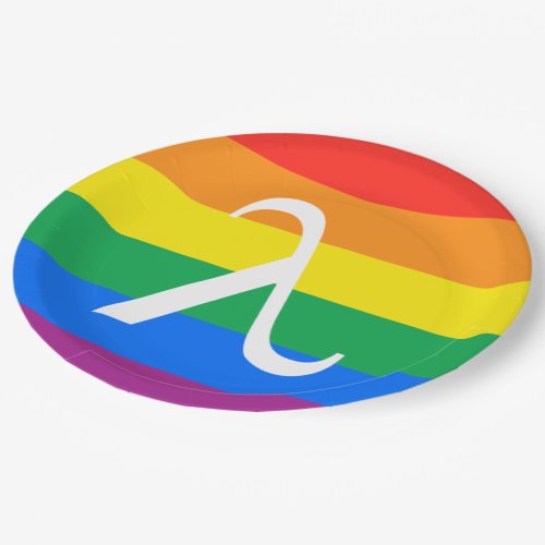 LGBT Pride and Activism Lambda Paper Plates