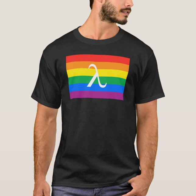 LGBT Pride and Activism Lambda T-Shirt (Front)