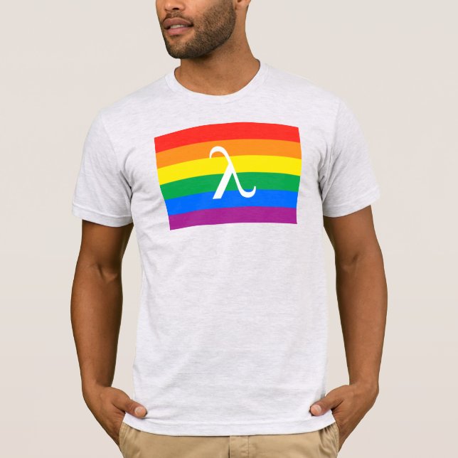 LGBT Pride and Activism Lambda T-Shirt (Front)