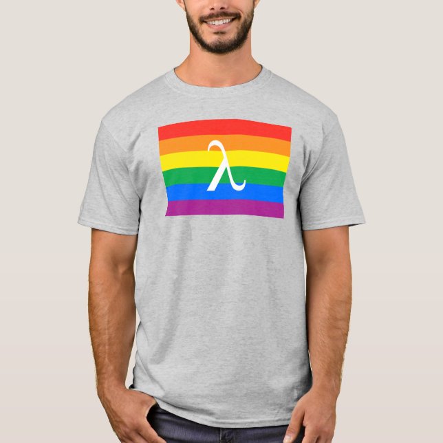 LGBT Pride and Activism Lambda T-Shirt (Front)