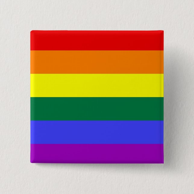LGBT Pride Button (Square) (Front)