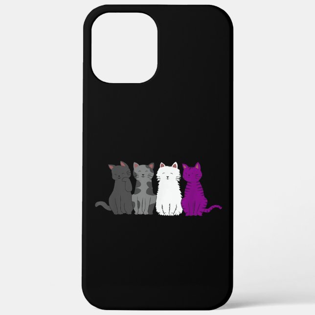 LGBT Pride Cat Animal Ace Flag Asexuality Demisexu Case-Mate iPhone Case (Back)