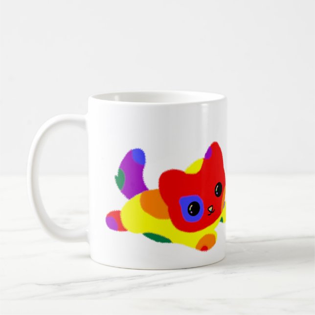 LGBT+ Pride Cat Mug (Left)