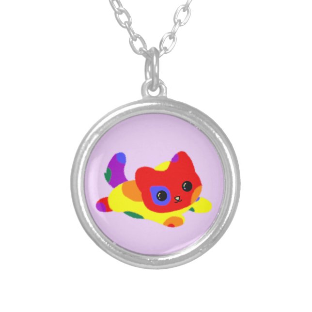 LGBT+ Pride Cat Necklace (Front)