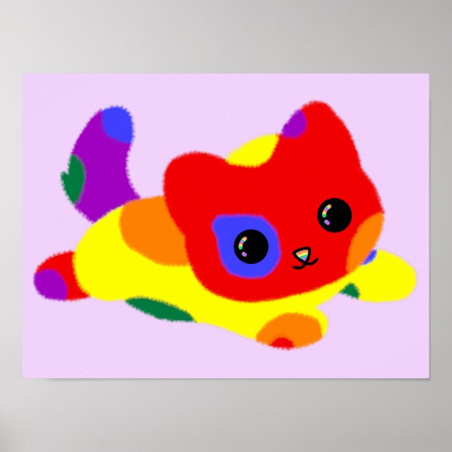 LGBT+ Pride Cat Poster (Front)