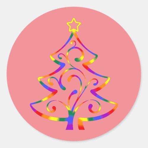 LGBT Pride Christmas Tree Stickers