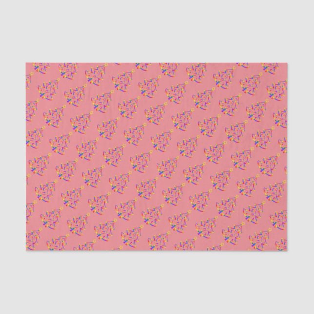 LGBT+ Pride Christmas Tree Tissue Paper (Front)