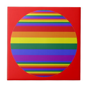 LGBT Pride Colors  Ceramic Tile