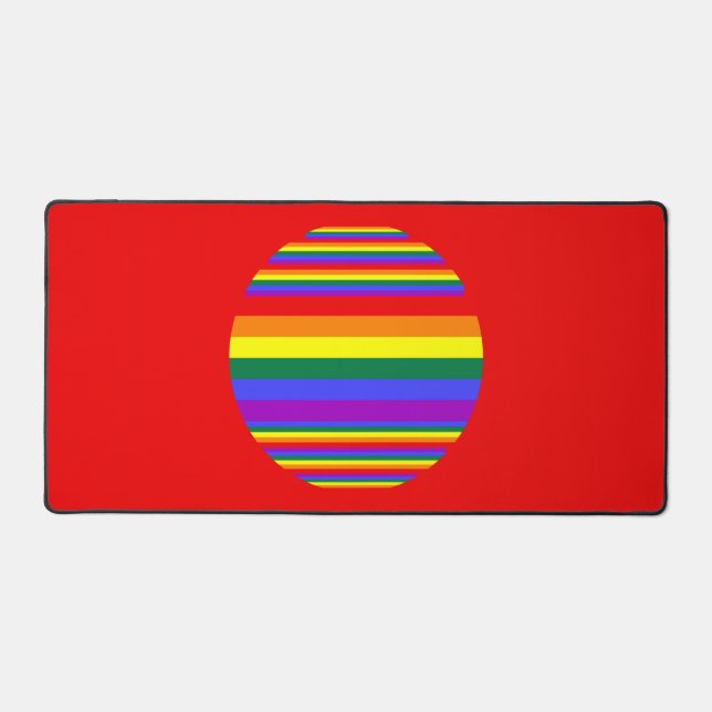 LGBT Pride Colors  Desk Mat (Front)