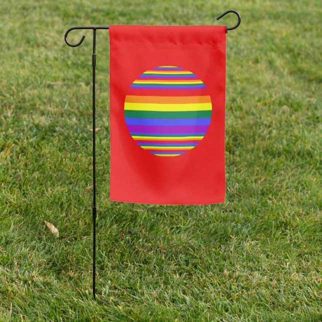 LGBT Pride Colors  Garden Flag (In SItu)
