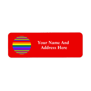 LGBT Pride Colors Label