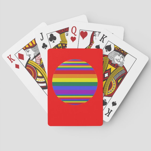 LGBT Pride Colors  Poker Cards (Back)