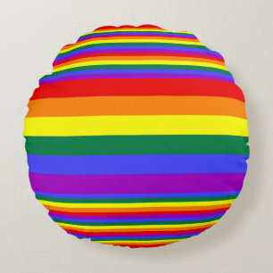 LGBT Pride Colors  Round Pillow