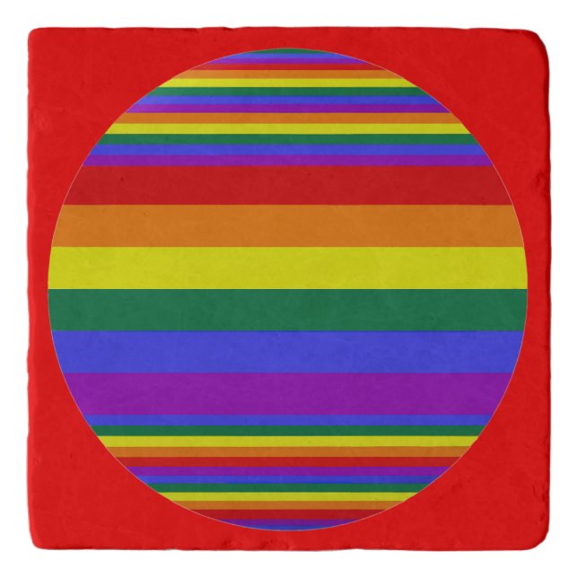 LGBT Pride Colors  Trivet (Front)