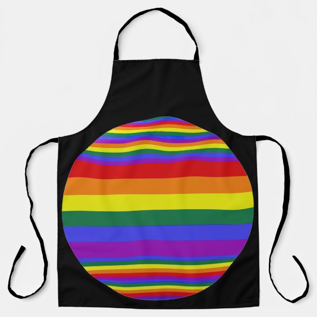 LGBT Pride Colors Women's Apron (Front)