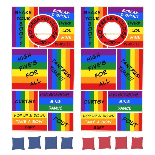 LGBT PRIDE Cornhole Set (Creator Uploaded)