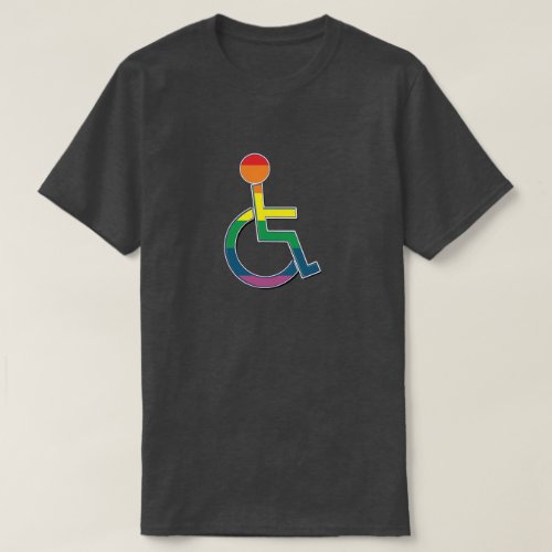 LGBT Pride Disabled Symbol T_Shirt