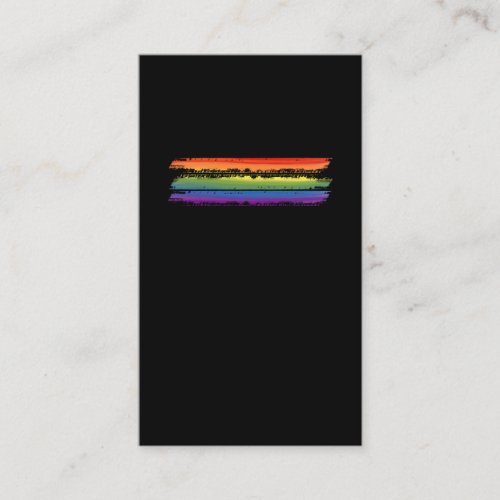 LGBT Pride Equality Awareness Gay Lesbian Business Card