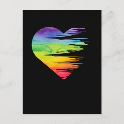 LGBT Pride Equality Heart Awareness Gay Lesbian Postcard