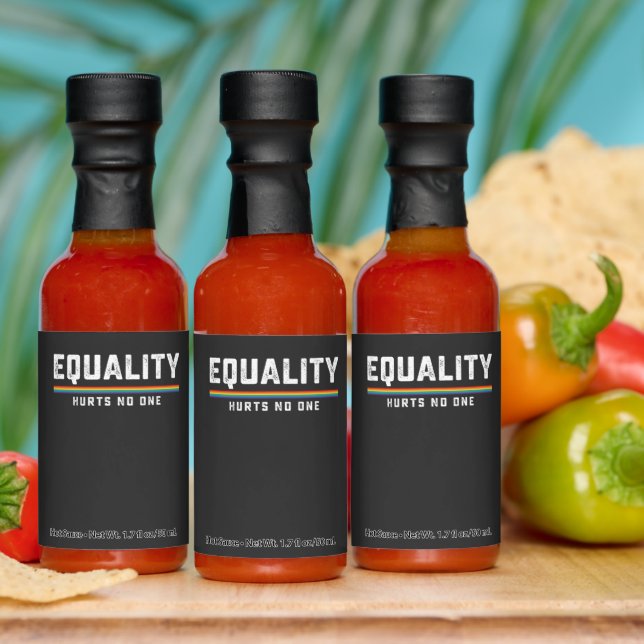 LGBT Pride Equality Hurts No One Gay Lesbian Hot Sauces (Multi)