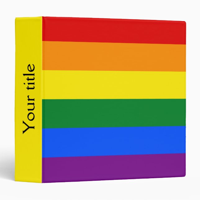 LGBT pride flag Binder (Front/Spine)