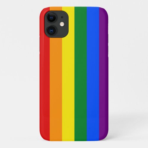 LGBT pride flag iPhone 11 Case