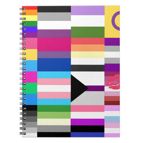 LGBT Pride Flag Collage Notebook