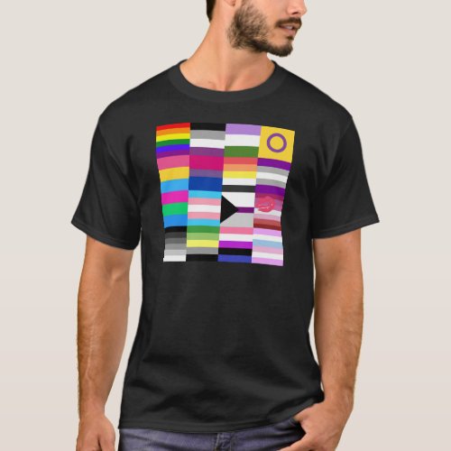 LGBT Pride Flag Collage T_Shirt