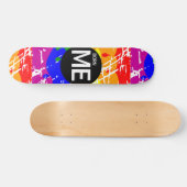 LGBT Pride Flag Coloful Born Me Skateboard Deck | Zazzle