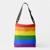 LGBT pride flag Crossbody Bag | Zazzle