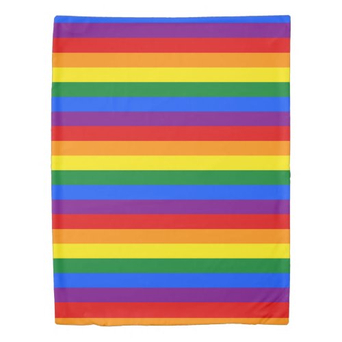 LGBT pride flag Duvet Cover