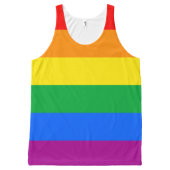 LGBT Pride Flag / Rainbow Flag All-Over-Print Tank Top (Front)